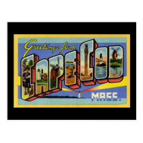 Greetings from Cape Cod Massachusetts postcards