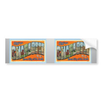 Greetings From Charlotte N.C. , Vintage Bumper Sticker