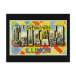 Greetings from Chicago Illinois postcards