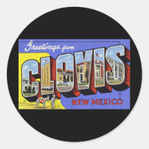 Greetings from Clovis New Mexico Sticker