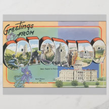 Greetings From Colorado, Vintage Flyer Design