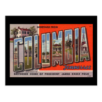 Greetings from Columbia postcards
