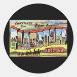 Greetings from Flagstaff Arizona Round Sticker