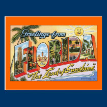 Greetings From Florida postcards