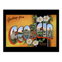 Greetings from Georgia postcards