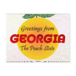 Greetings from Georgia postcards