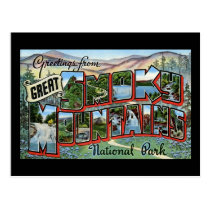 Greetings from Great Smokey Mountains postcards