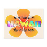Greetings from Hawaii Postcard