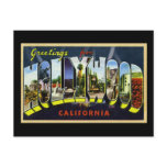 Greetings from Hollywood California postcards