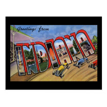 Greetings from Indiana postcards