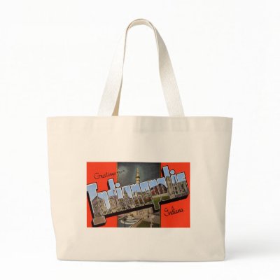 Greetings from Indianapolis Indiana Bags by vintage_postcard