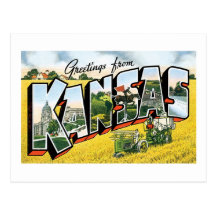 Greetings From Kansas Post Card