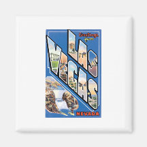 Greetings from Las Vegas, NV Magnet