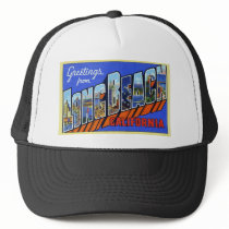 Greetings from Long Beach California Mesh Hats