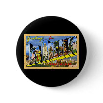 Greetings from Los Angeles California Pinback Buttons