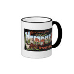 Greetings from Memphis, Tennessee! Retro Post Card Mugs