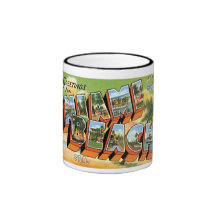 Greetings from Miami Beach, Florida! Coffee Mug