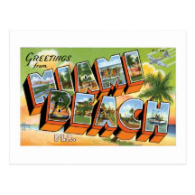 Greetings from Miami Beach, Florida! Postcards
