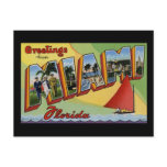 Greetings from Miami Florida postcards
