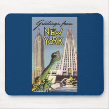 Greetings From New York Mousepads