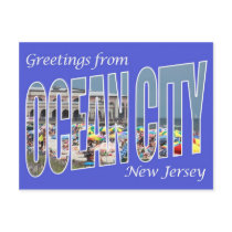 Greetings from Ocean City Postcard