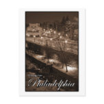 Greetings from Philadelphia Bronze Postcard