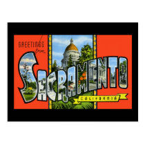 Greetings from Sacramento California postcards