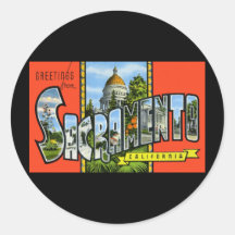 Greetings from Sacramento California Sticker