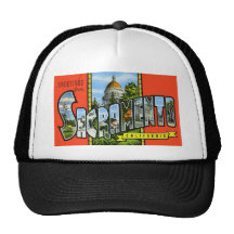 Greetings from Sacramento California Trucker Hat
