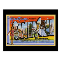 Greetings from Santa Cruz California postcards