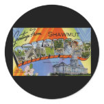 Greetings from Shawmut Arkansas Round Stickers