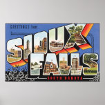 Greetings From Sioux Falls South Dakota, Vintage posters