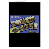 Greetings from South Bend Indiana Greeting Cards