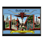 Greetings from Texas Vintage Postcard
