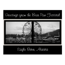 Greetings from the Bear Paw Festival-Alask postcar Postcard