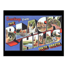 Greetings from the Black Hills South Dakota Post Card