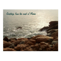 Greetings from the coast of Maine Post Card
