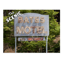 Greetings From The Scenic Bates Motel Postcard
