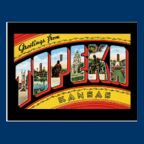 Greetings from Topeka, Kansas postcards
