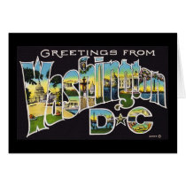 Greetings from Washington D.C. cards