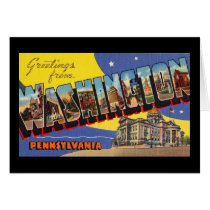 Greetings From Washington Pennsylvania cards