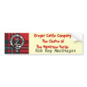 Gregor Bumper Sticker bumper stickers