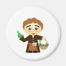 Gregor Mendel Fridge Magnets