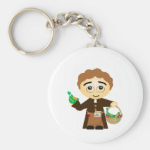 Gregor Mendel Keychain