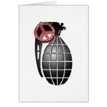 GRENADE OF PEACE GREETING CARDS