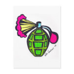 Grenade perfume postcard