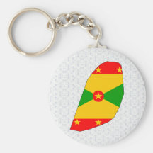 Greneda Flag Map full size Key Chains