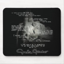 Greta Garbo Quote Mouse pad