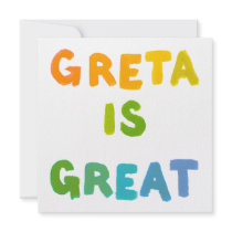 Greta is Great fun colourful name gifts happy art