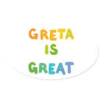 Greta is Great fun colourful name gifts happy art